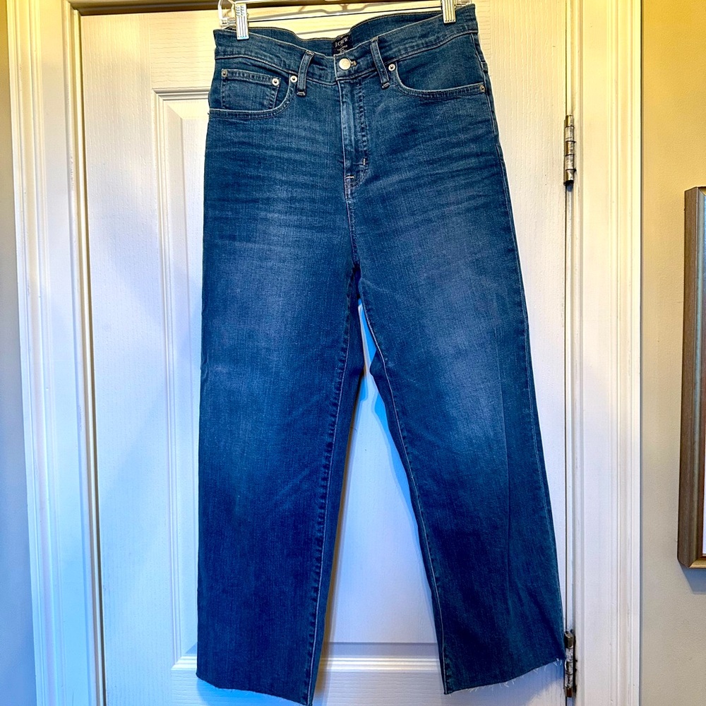 J Crew high rise slim wide leg, size 30.